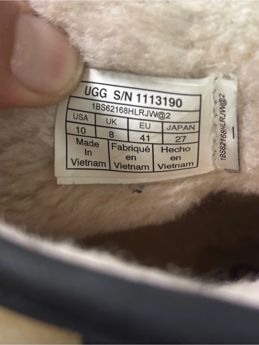 UGG AVA CLEAR RAIN BOOT SIZE 10